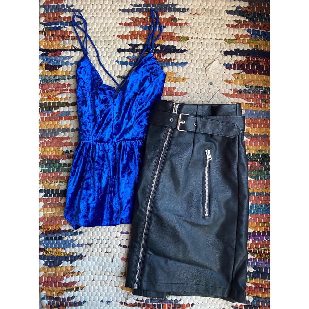 Crushed velvet top